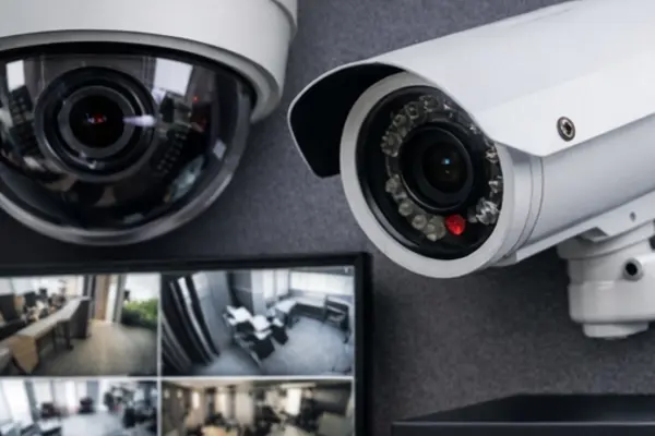 Card access and CCTV surveillance